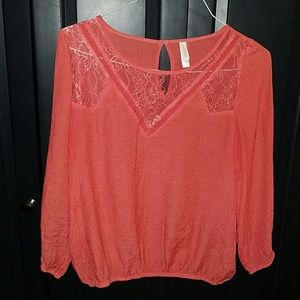 Coral blouse size L